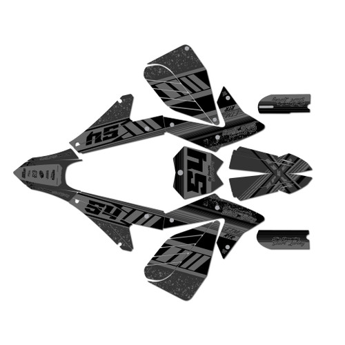 electro co etm rtr graphics kit all years split series smoke