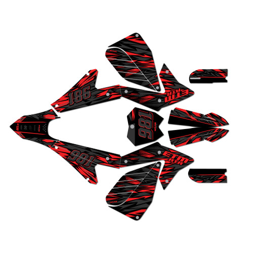 electro co etm rtr graphics kit all years twitch series red