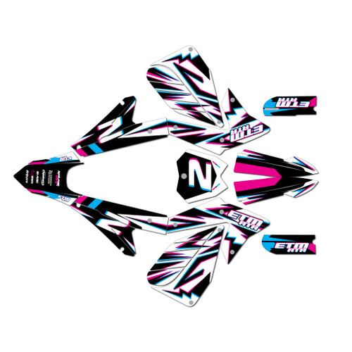 electro co etm rtr graphics kit all years vizion series magenta