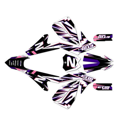 electro co etm rtr graphics kit all years vizion series purple