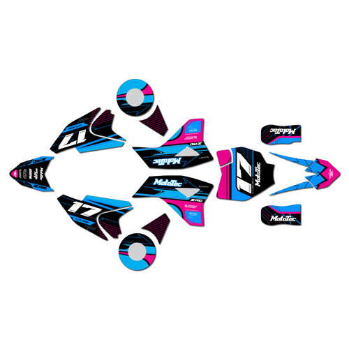 mototec 36v 48v graphics kit all years axis series magenta