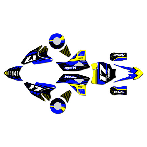 mototec 36v 48v graphics kit all years axis series blue