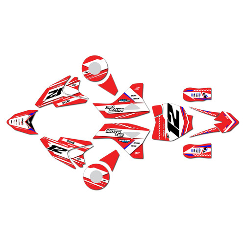 mototec 36v 48v graphics kit all years lethal series red