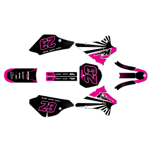 kawasaki klx125 graphics kit 2003-2007 fh series magenta