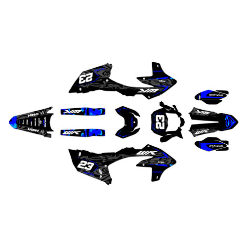 yamaha wr250f graphics kit 2025-2026 acid series blue