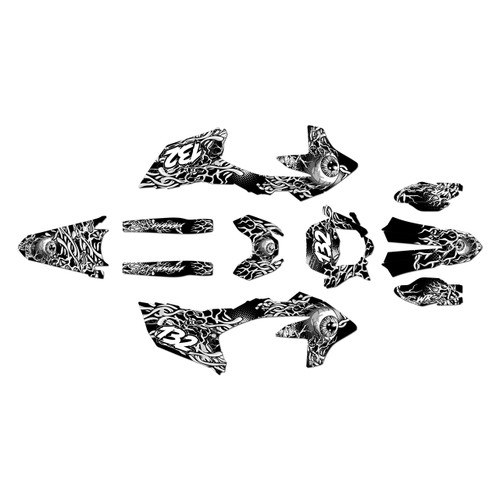 yamaha wr250f graphics kit 2025-2026 core series white