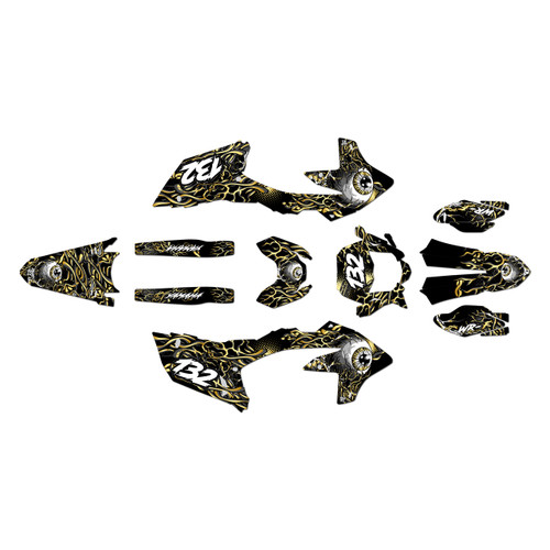 yamaha wr250f graphics kit 2025-2026 core series gold