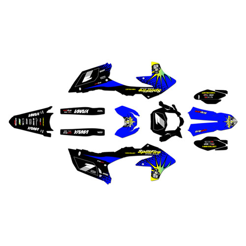 yamaha wr250f graphics kit 2025-2026 lancaster series blue