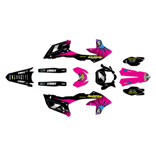 yamaha wr250f graphics kit 2025-2026 lancaster series magenta