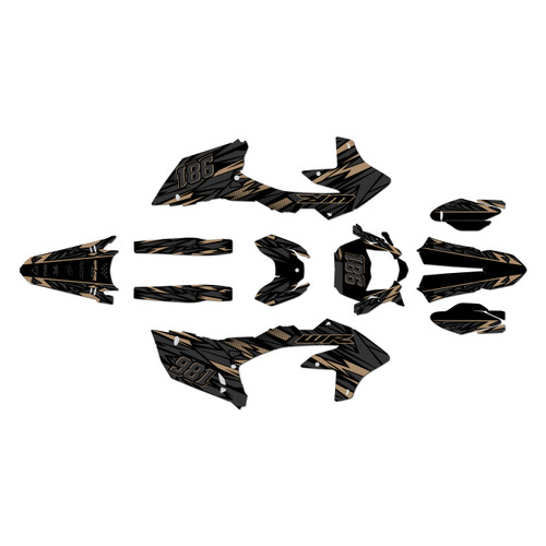 yamaha wr250f graphics kit 2025-2026 twitch series tan