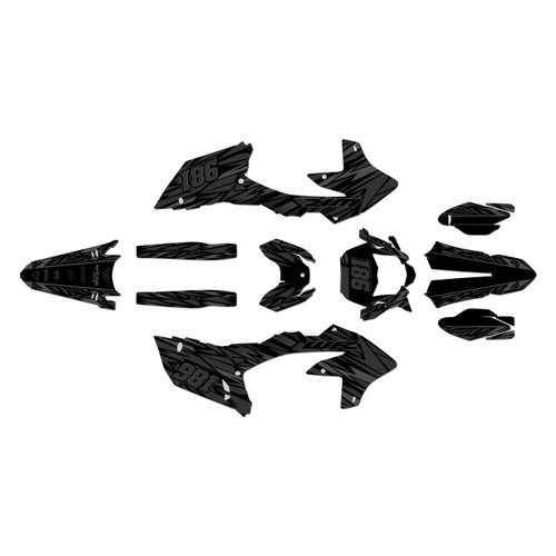 yamaha wr250f graphics kit 2025-2026 twitch series smoke