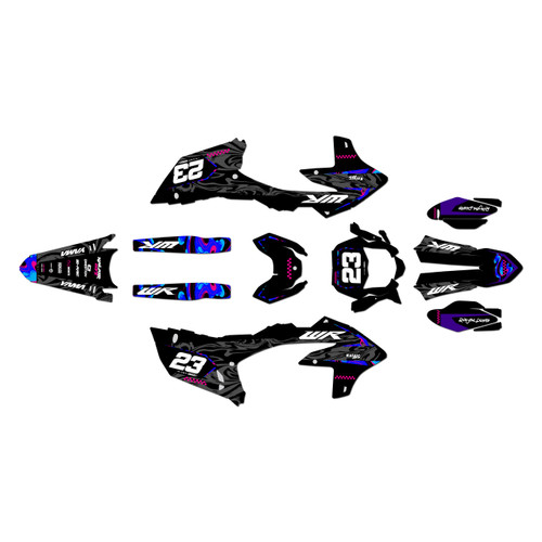 yamaha wr450f graphics kit 2024-2026 acid series purple