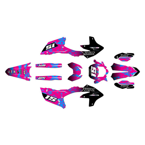 yamaha wr450f graphics kit 2024-2026 cyberware series magenta