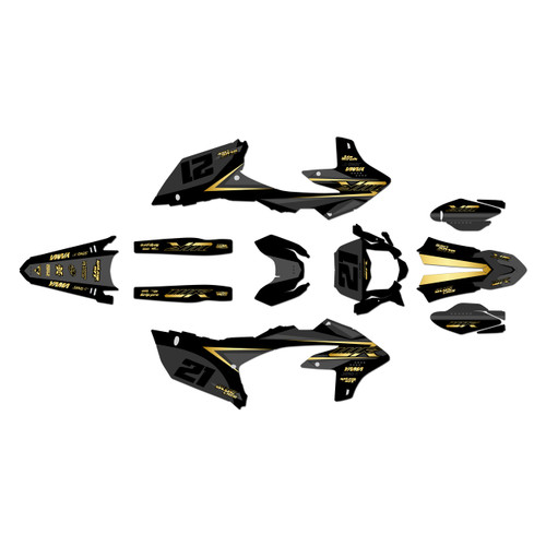 yamaha wr450f graphics kit 2024-2026 og series gold