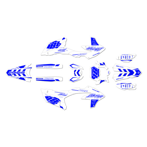 yamaha wr450f graphics kit 2024-2026 rebel series blue-shift