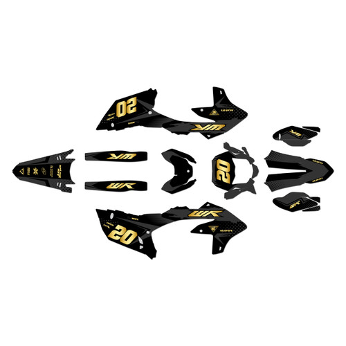 yamaha wr450f graphics kit 2024-2026 spear series gold