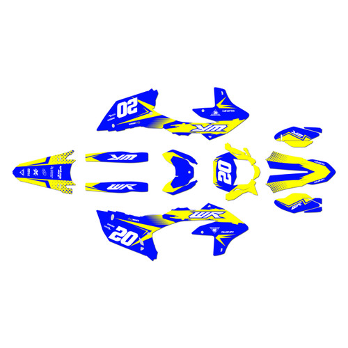yamaha wr450f graphics kit 2024-2026 spear series yellow-shift
