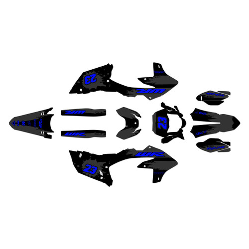 yamaha wr450f graphics kit 2024-2026 splash series blue-shift