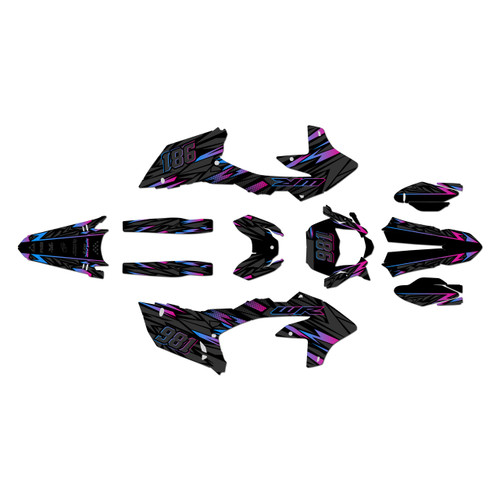 yamaha wr450f graphics kit 2024-2026 twitch series magenta