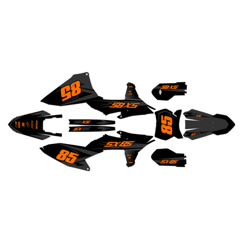ktm 85sx graphics kit 2025-2026 bold series orange-shift