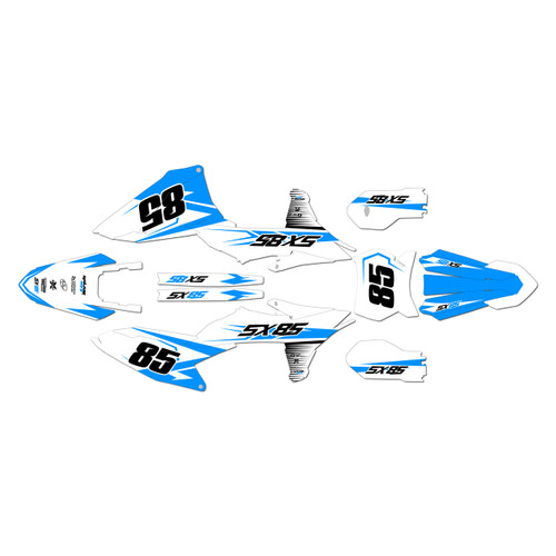 ktm 85sx graphics kit 2025-2026 bold series cyan-shift