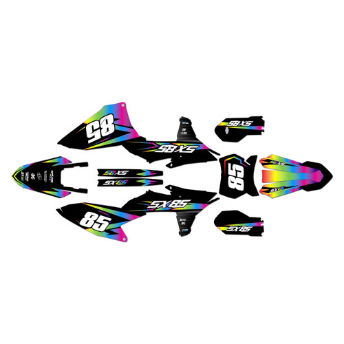ktm 85sx graphics kit 2025-2026 bold series rainbow