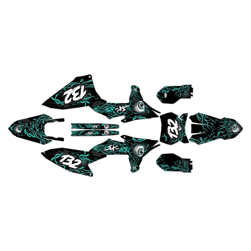 ktm 85sx graphics kit 2025-2026 core series teal