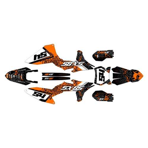 ktm 85sx graphics kit 2025-2026 cyrus series orange
