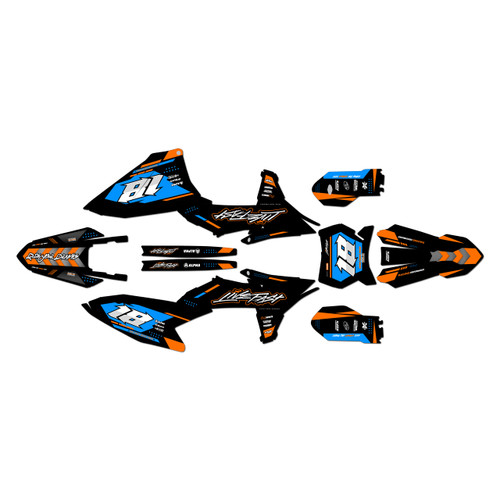 ktm 85sx graphics kit 2025-2026 rebel series cyan