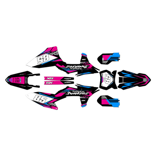 ktm 85sx graphics kit 2025-2026 rugged series magenta