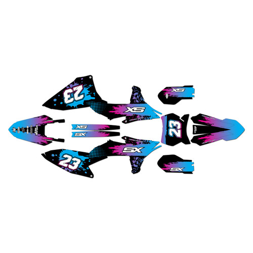 ktm 85sx graphics kit 2025-2026 splash series magenta