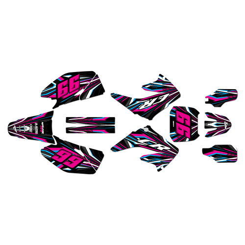 honda cr250 graphics kit 2004-2007 prime series cm