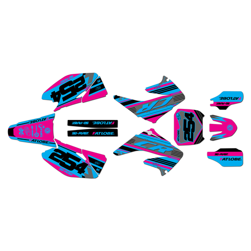 honda cr250 graphics kit 2004-2007 redeemer series cm