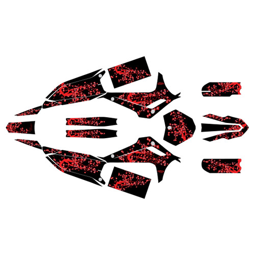 mototec pro72v graphics kit all years stim series red