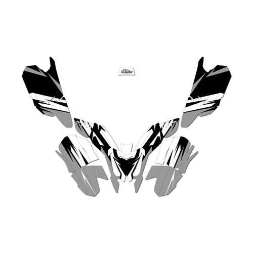 polaris pred50 graphics kit all years divison series white