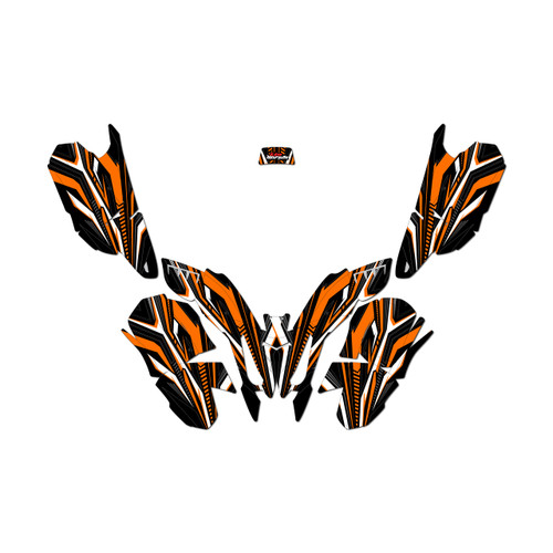 polaris outlaw50 graphics kit all years prime series orange