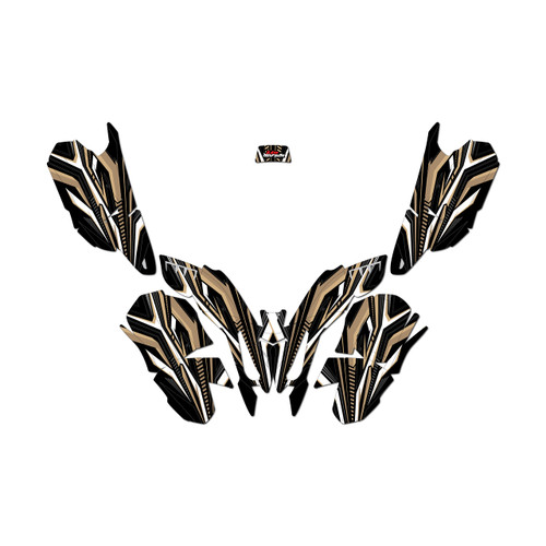 polaris outlaw50 graphics kit all years prime series tan