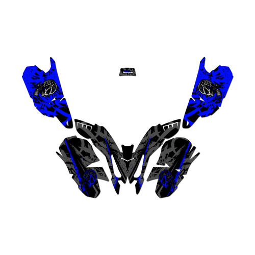 polaris pred50 graphics kit all years revolt series blue