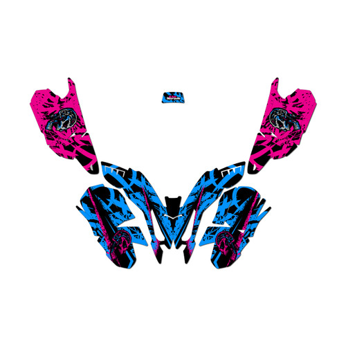 polaris pred50 graphics kit all years revolt series magenta