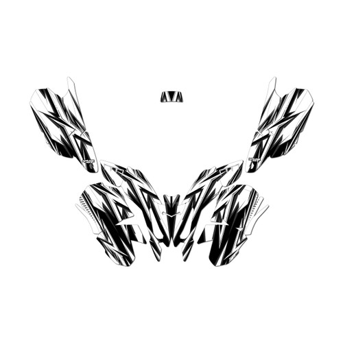 polaris pred50 graphics kit all years shred series white