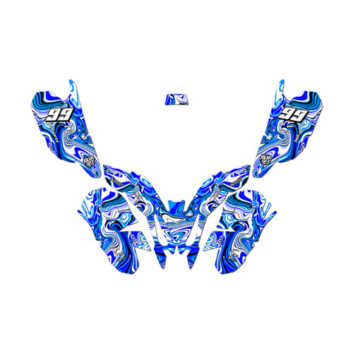 polaris pred50 graphics kit all years snagged series blue