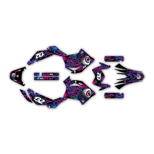 honda xr150l graphics kit 2023+ core series magenta