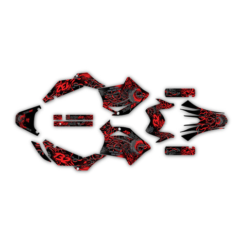 honda xr150l graphics kit 2023+ core series red-shift