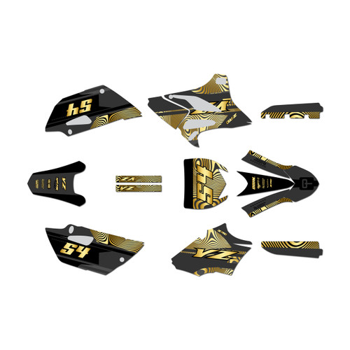 yamaha yz85 graphics kit 2019-2021 greenstuff series gold