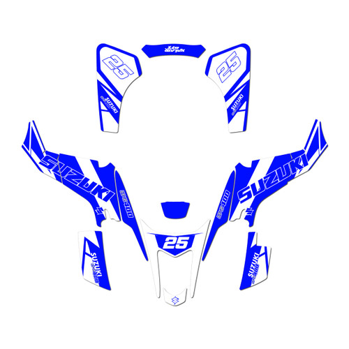 suzuki ltz400 graphics kit 2003-2008 flow series blue-shift