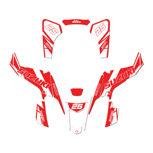 suzuki ltz400 graphics kit 2003-2008 flow series red-shift
