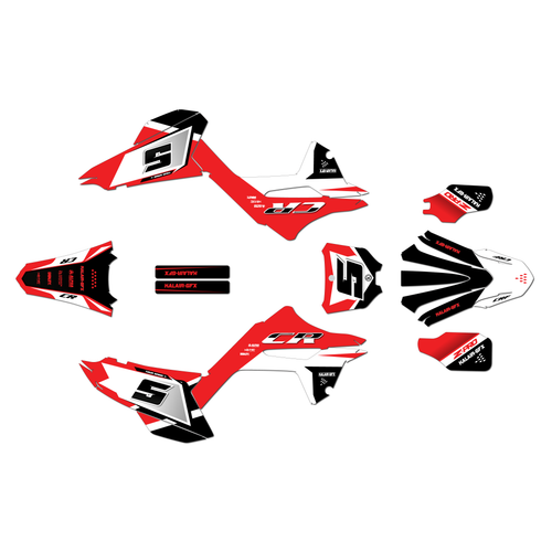 honda cr250 graphics kit 2020 venom series red