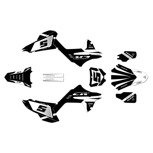 honda cr250 graphics kit 2020 venom series white