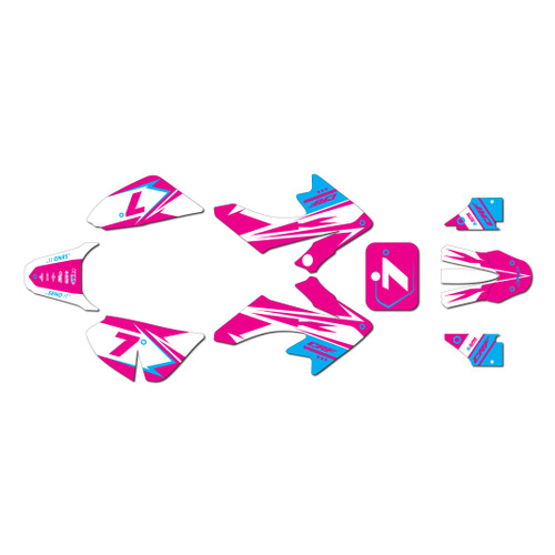 honda crf50 graphics kit 2004-2012 bold series magenta