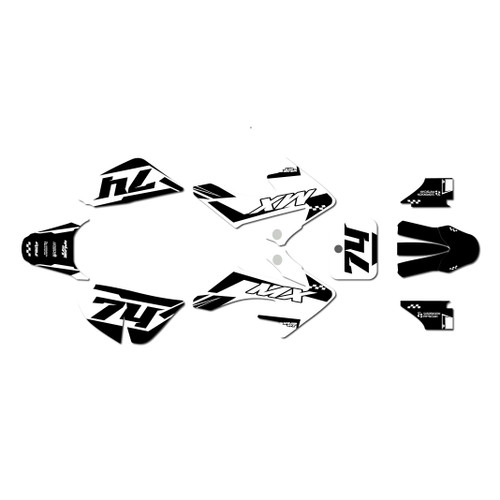 honda crf50 graphics kit 2013-2026 prestige series white